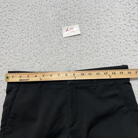 Zara Women's 6 Capri Length Career Flat Front Dress Pants Solid Black Stretch - Picture 9 of 11